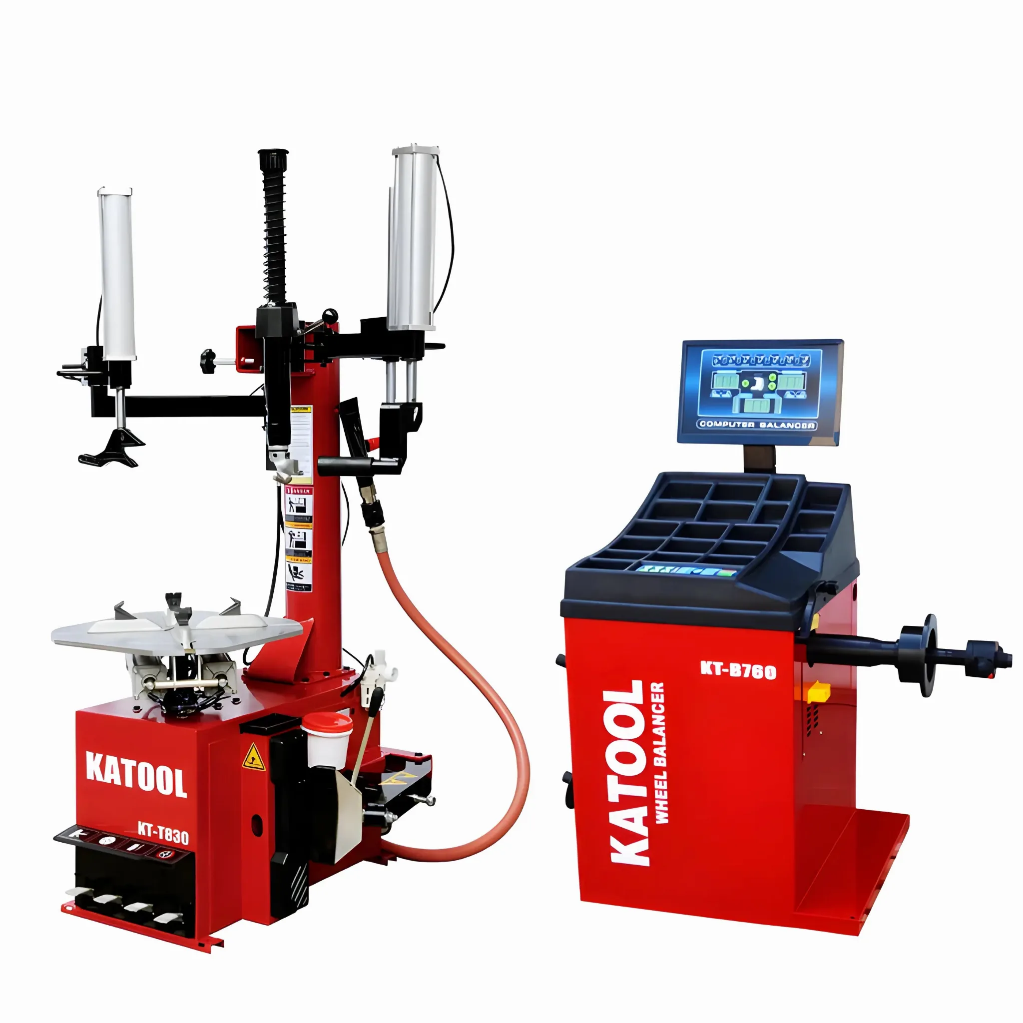Katool KT-T830 Tire Changer & KT-B760 Wheel Balancer Combo